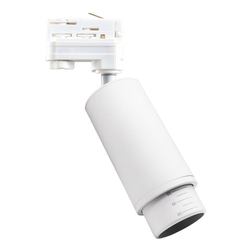 Spotlampe til 3-faset skinnesystem MICA 1xGU10/25W/230V hvid