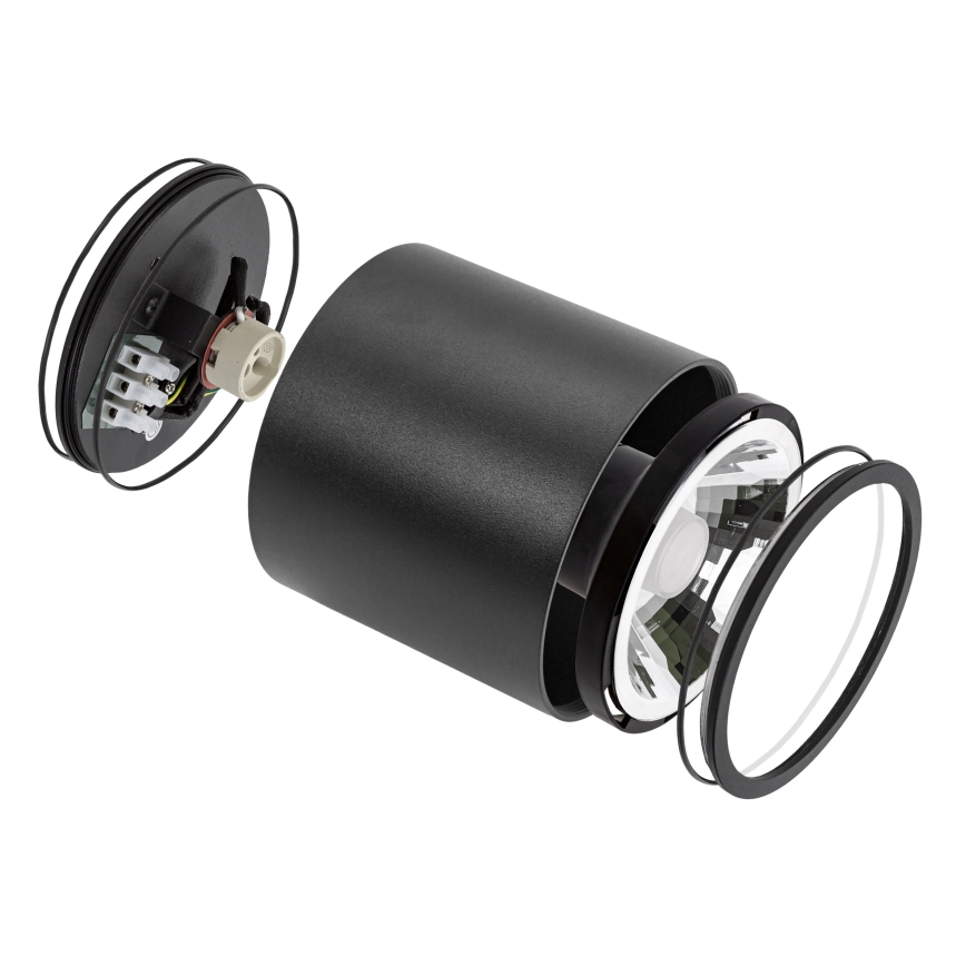 Spotlampe til badeværelse CHLOE AR111 1xGU10/12W/230V IP65 rund sort