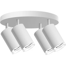 Spotlampe til badeværelse TURYN 4xGU10/10W/230V IP44 hvid