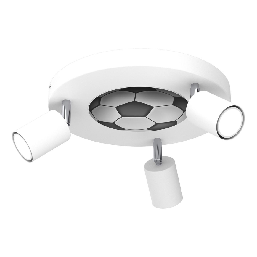 Spotlampe til børn FUN 3xGU10/8W/230V hvid/ball