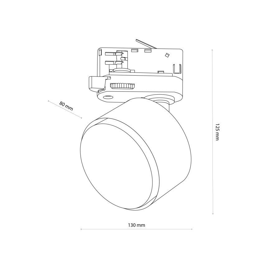 Spotlampe til skinnesystem 3-faset TRACER 1xGX53/11W/230V hvid
