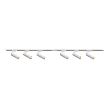 Spotlampe til skinnesystem FADO 6xGU10/10W/230V + 2x1 m skinnesystem hvid