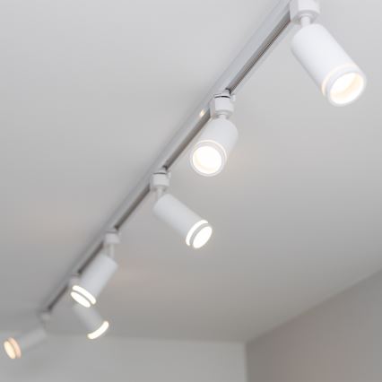 Spotlampe til 1-faset skinnesystem JET RING 1xGU10/10W/230V hvid