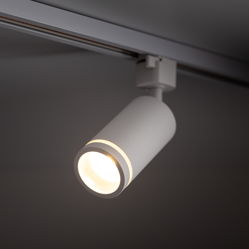 Spotlampe til 1-faset skinnesystem JET RING 1xGU10/10W/230V hvid
