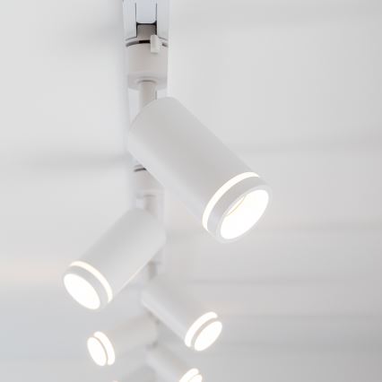 Spotlampe til 1-faset skinnesystem JET RING 1xGU10/10W/230V hvid