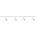 Spotlampe til skinnesystem LYNX 4xGU10/10W/230V + 2 x 75 cm skinnesystem hvid