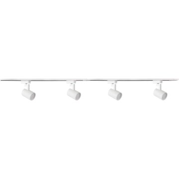 Spotlampe til skinnesystem LYNX 4xGU10/10W/230V + 2 x 75 cm skinnesystem hvid