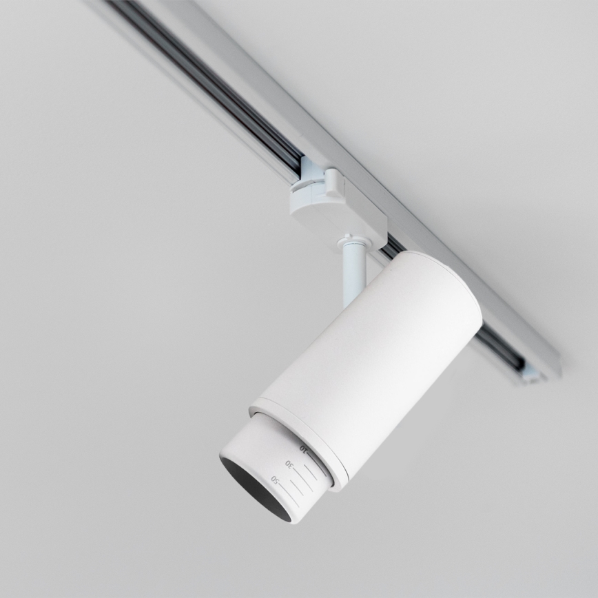 Spotlampe til skinnesystem MICA 1xGU10/25W/230V 1-faset hvid
