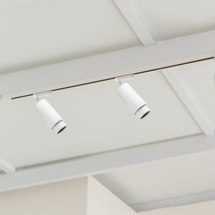 Spotlampe til skinnesystem MICA 1xGU10/25W/230V 1-faset hvid