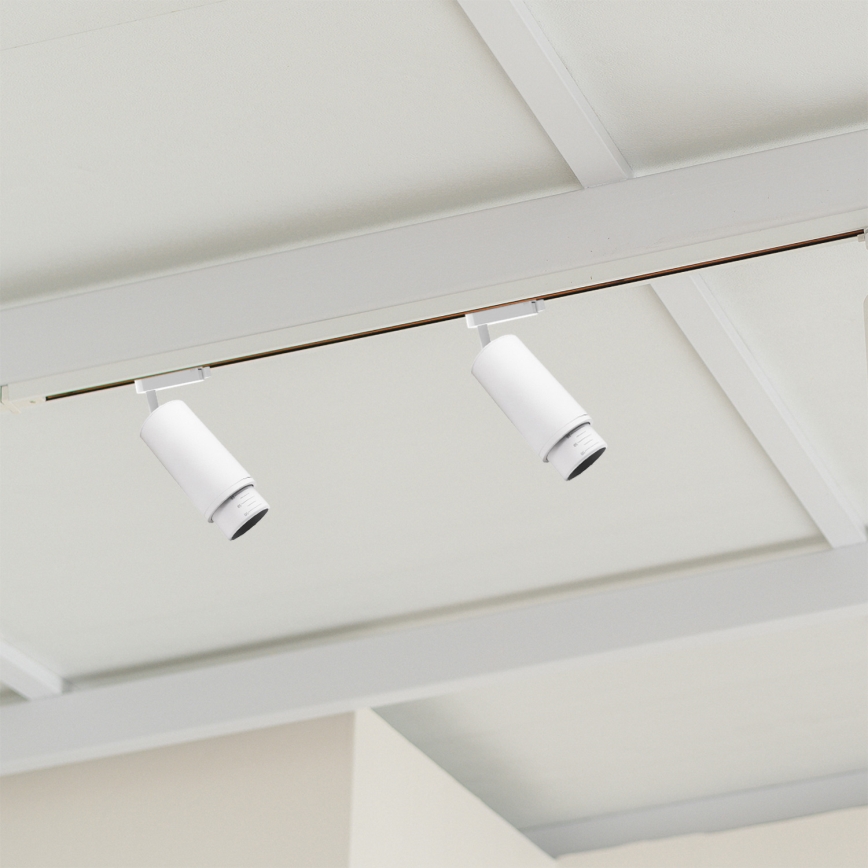Spotlampe til skinnesystem MICA 1xGU10/25W/230V 1-faset hvid