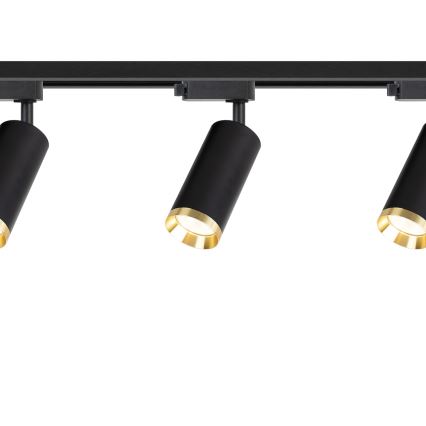 Spotlampe til skinnesystem MICA 3xGU10/10W/230V sort/guld