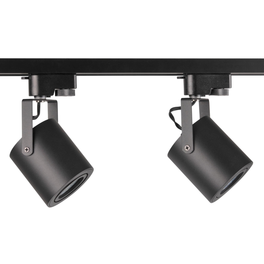 Spotlampe til skinnesystem MINOR 3xGU10/10W/230V + 1 m skinne system sort