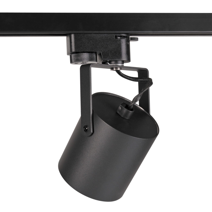 Spotlampe til skinnesystem MINOR 3xGU10/10W/230V + 1 m skinne system sort