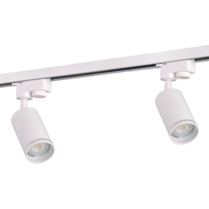 Spotlampe til skinnesystem PARIS 3xGU10/10W/230V + 1 m skinne system hvid