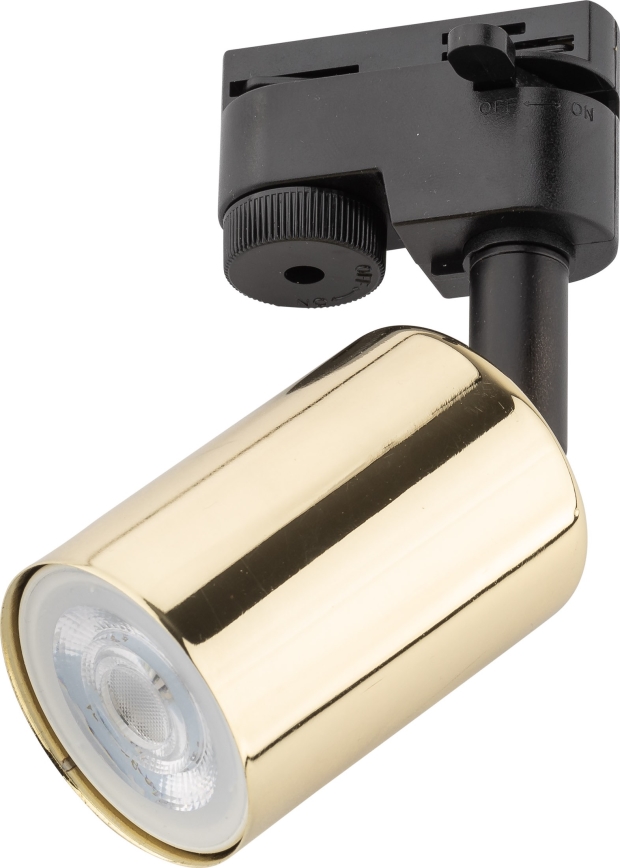 Spotlampe til skinnesystem TOP 1xGU10/10W/230V guldfarvet/sort
