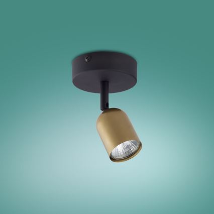 Spotlampe TOP 1xGU10/10W/230V guld/sort