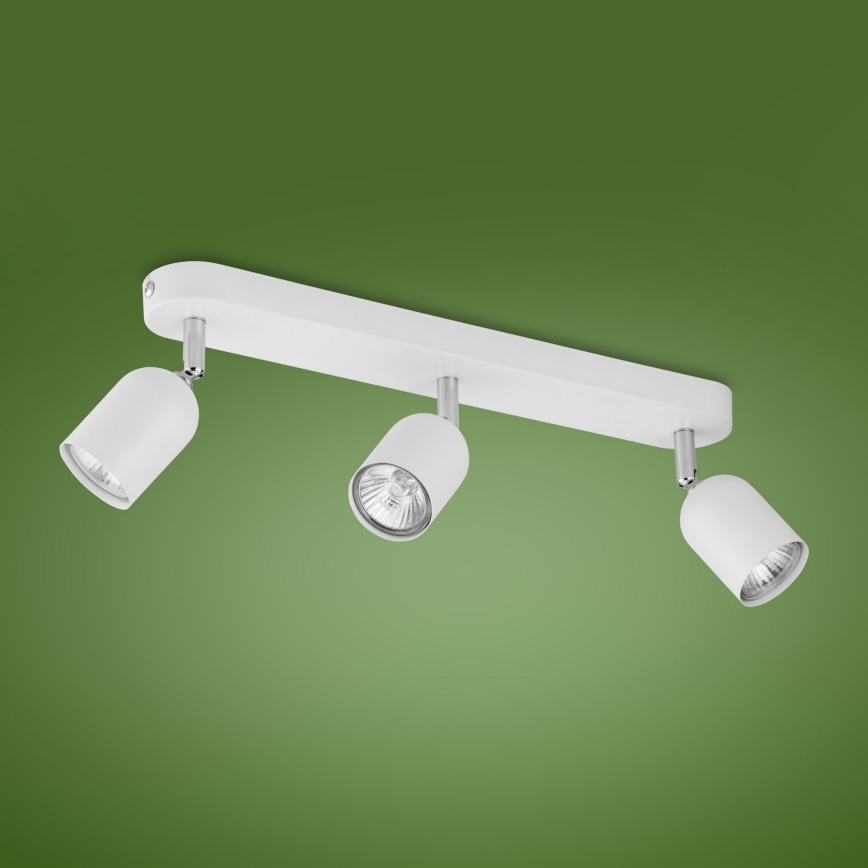 Spotlampe TOP 3xGU10/10W/230V hvid