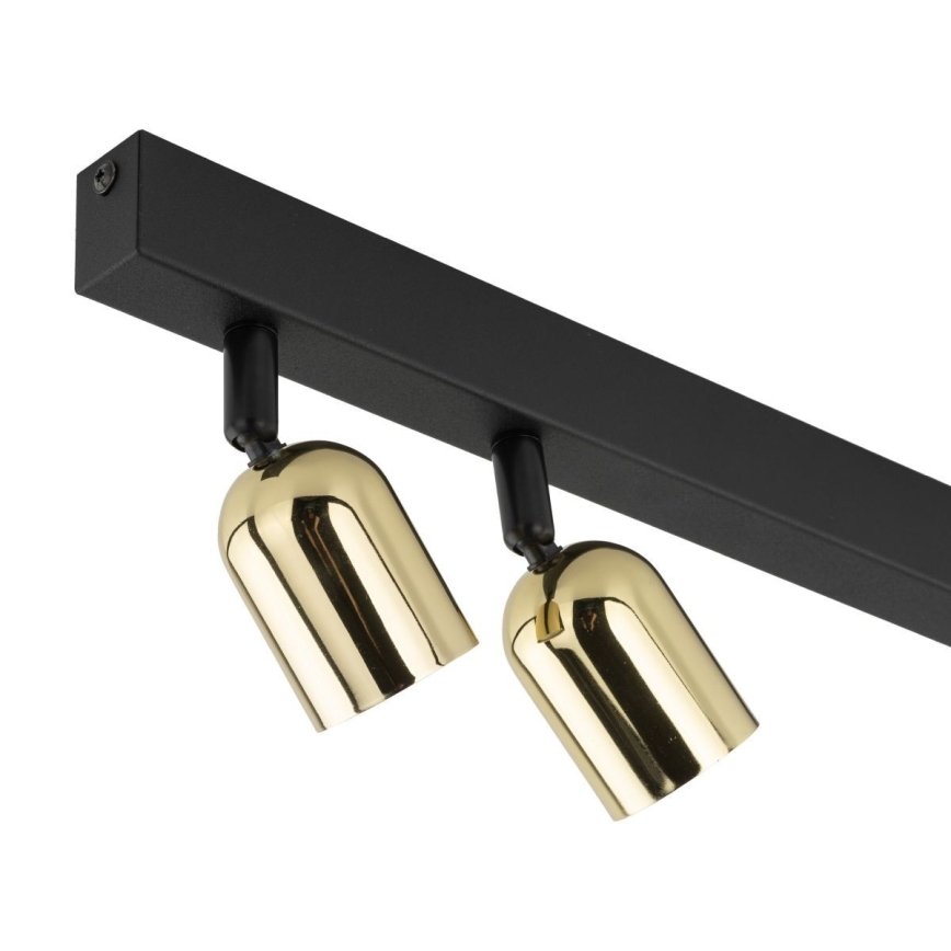 Spotlampe TOP 3xGU10/10W/230V sort/guld
