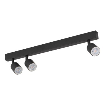 Spotlampe TOP 3xGU10/10W/230V sort
