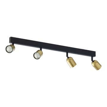 Spotlampe TOP 4xGU10/10W/230V guld/sort