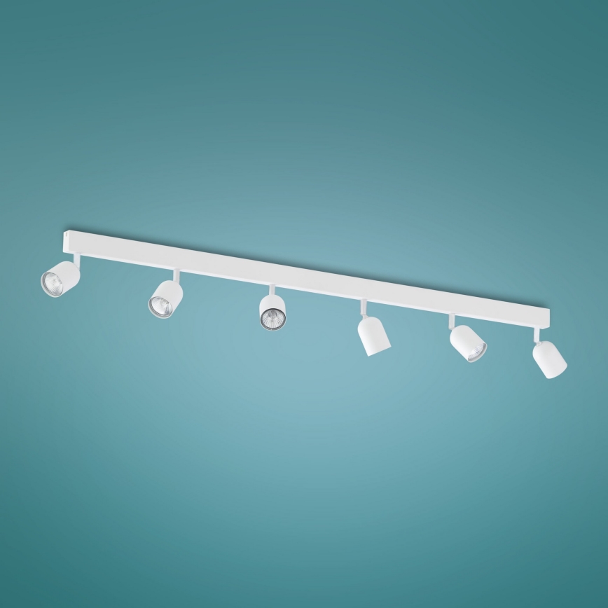 Spotlampe TOP 6xGU10/10W/230V hvid