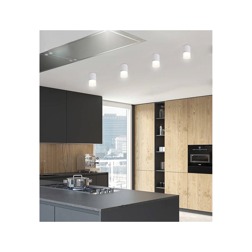 Spotlampe TUBA 1xGU10/15W/230V grå/hvid