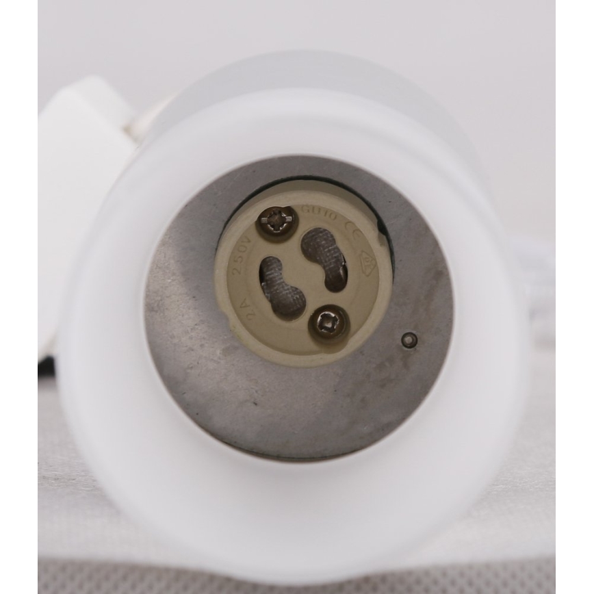 Spotlampe TUBA 1xGU10/15W/230V grå/hvid