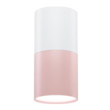 Spotlampe TUBA 1xGU10/50W/230V hvid/pink