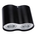 Spotlampe TUBA 2xGU10/50W/230V sort