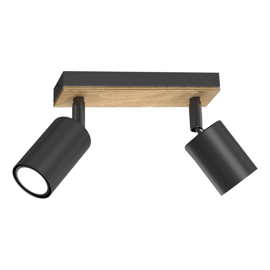 Spotlampe TULON 2xGU10/8W/230V sort/eg