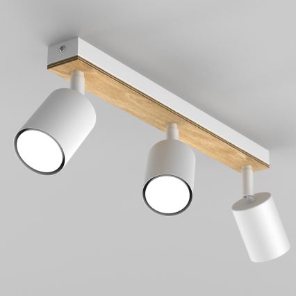 Spotlampe TULON 3xGU10/8W/230V hvid/eg