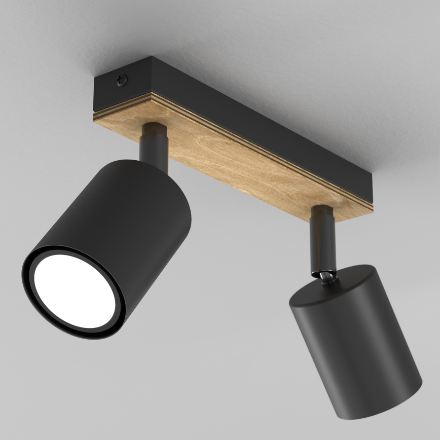 Spotlampe TULON 3xGU10/8W/230V sort/eg