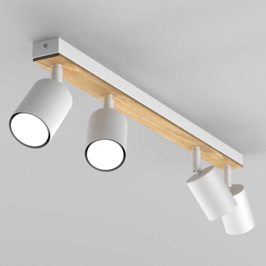 Spotlampe TULON 4xGU10/8W/230V hvid/eg