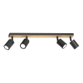 Spotlampe TULON 4xGU10/8W/230V sort/eg