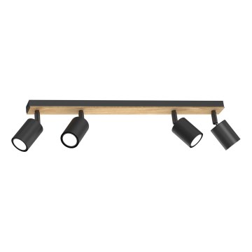 Spotlampe TULON 4xGU10/8W/230V sort/eg