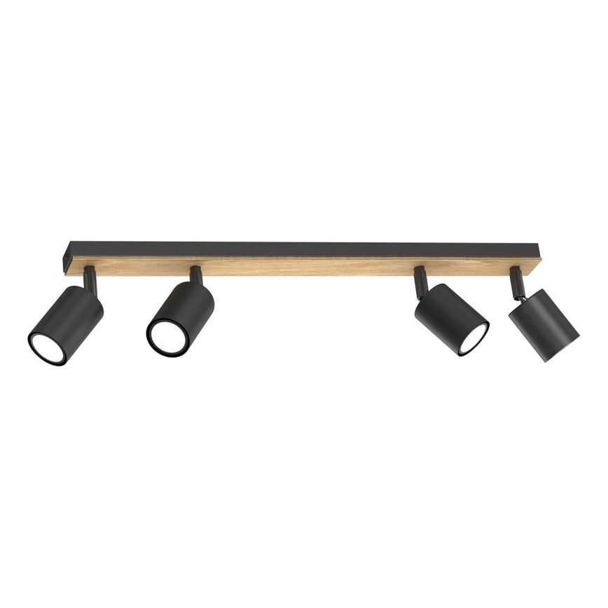 Spotlampe TULON 4xGU10/8W/230V sort/eg