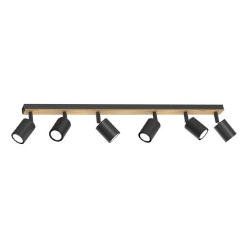 Spotlampe TULON 6xGU10/8W/230V sort/eg