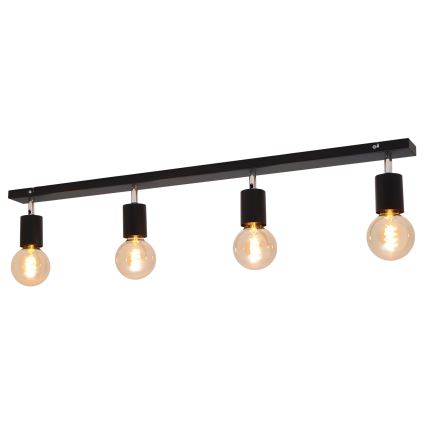 Spotlampe TUNE 4xE27/20W/230V sort