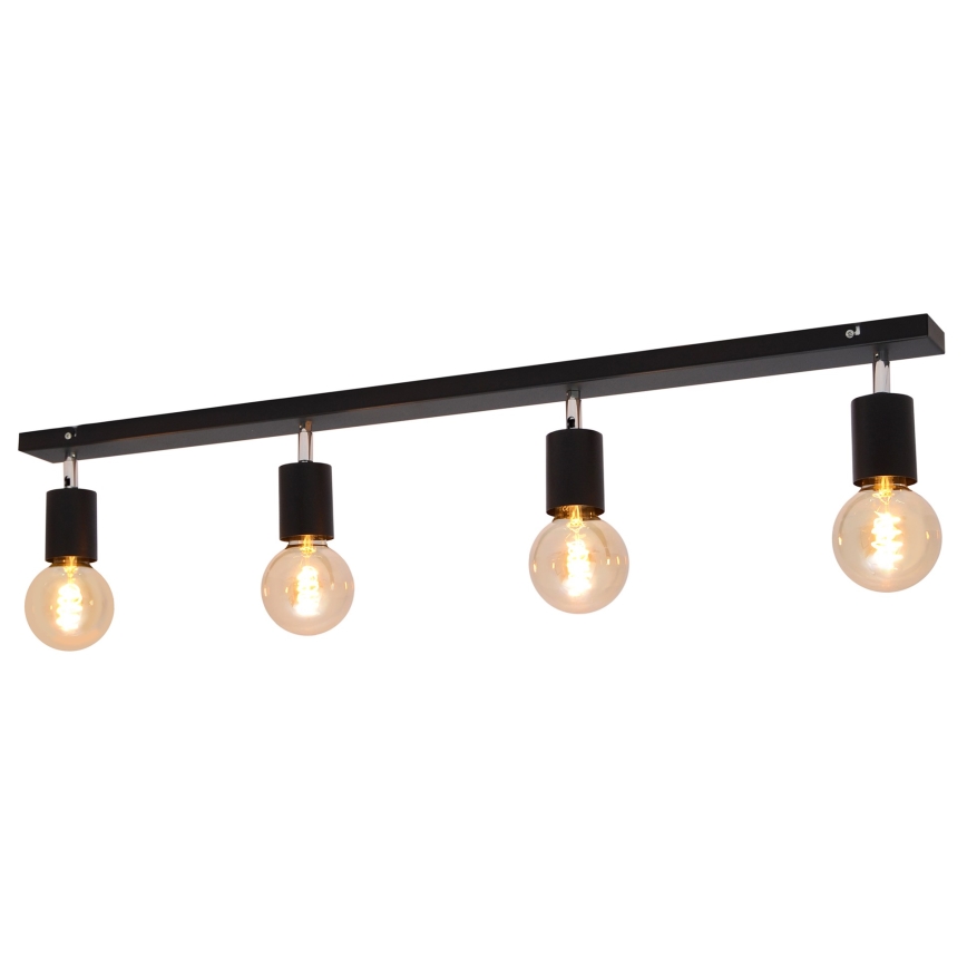 Spotlampe TUNE 4xE27/20W/230V sort