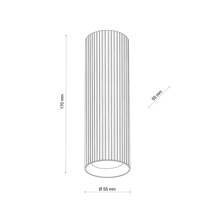 Spotlampe TUNE M 1xGU10/10W/230V 17 cm brun