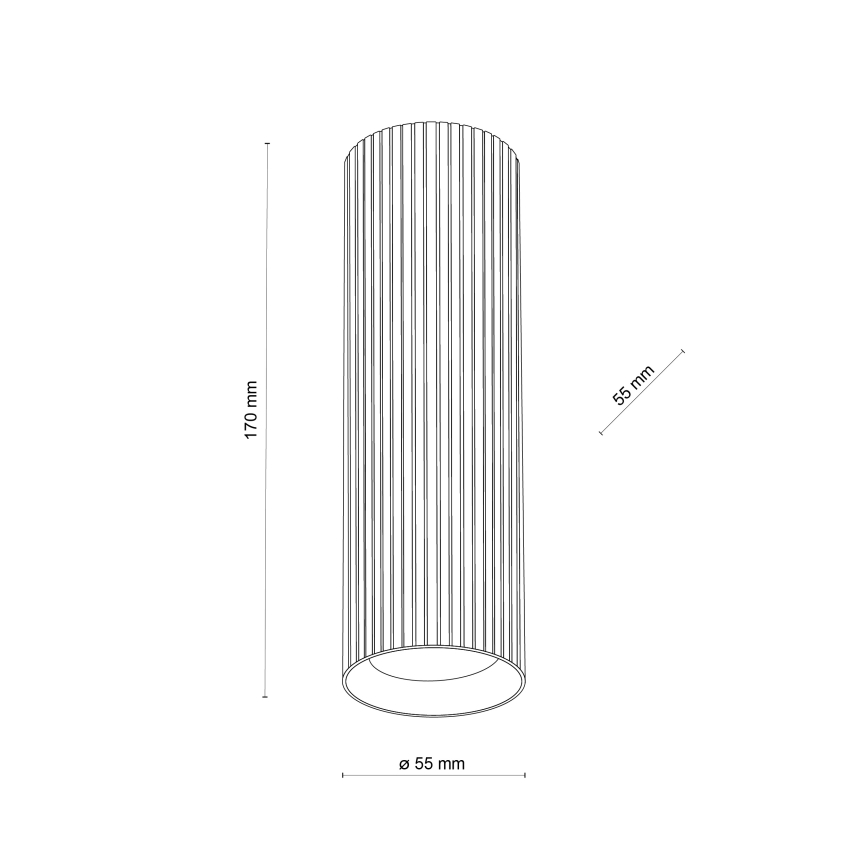 Spotlampe TUNE M 1xGU10/10W/230V 17 cm sort