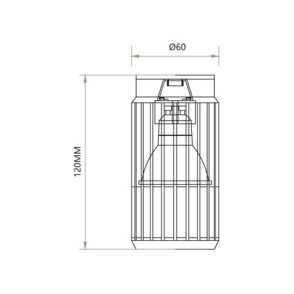 Spotlampe VERTICAL 1xGU10/8W/230V hvid