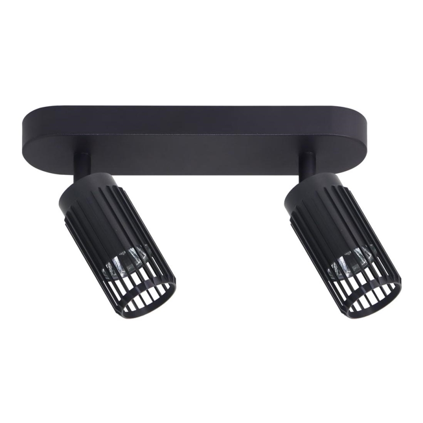 Spotlampe VERTICAL 2xGU10/8W/230V sort