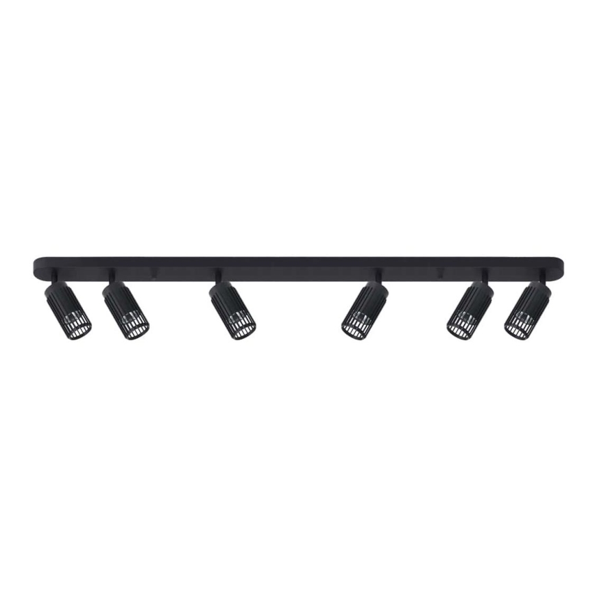 Spotlampe VERTICAL 6xGU10/8W/230V sort