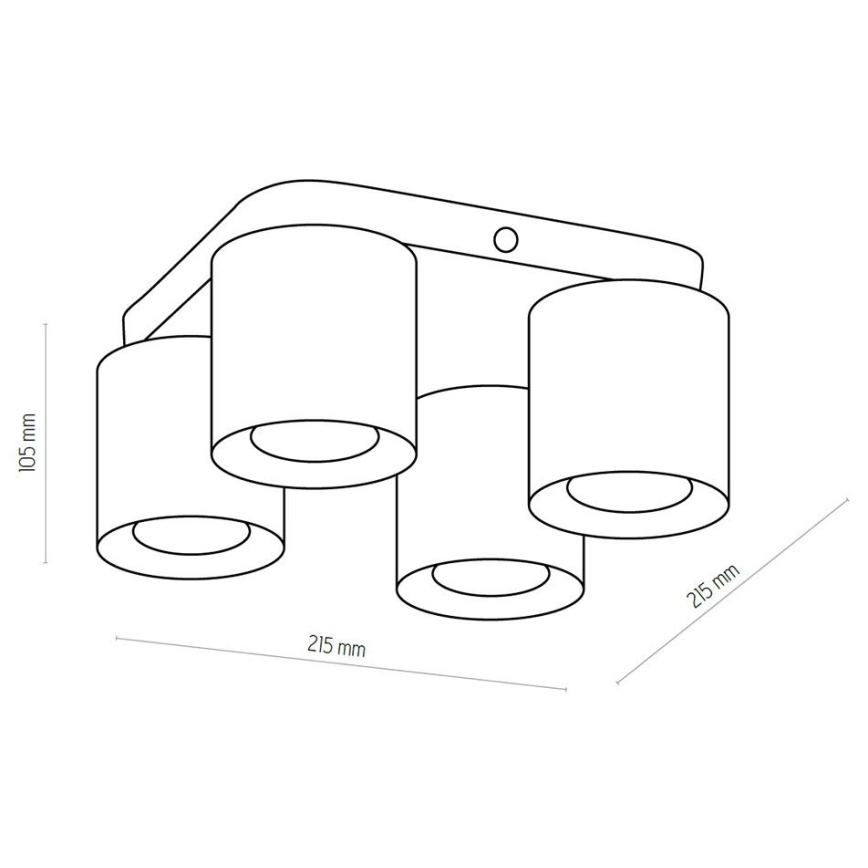 Spotlampe VICO GOLD 4xGU10/10W/230V