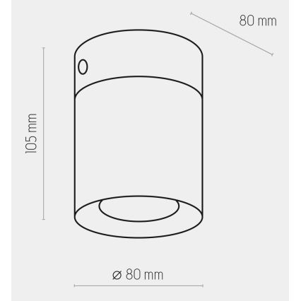 Spotlampe VICO WHITE 1xGU10/10W/230V