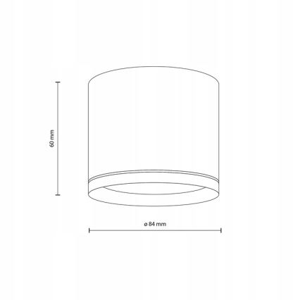 Spotlampe VIVO 1xGX53/10W/230V 6 cm sort