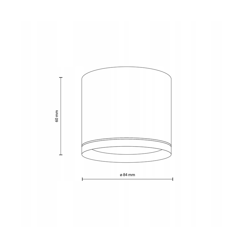 Spotlampe VIVO 1xGX53/10W/230V 6 cm sort