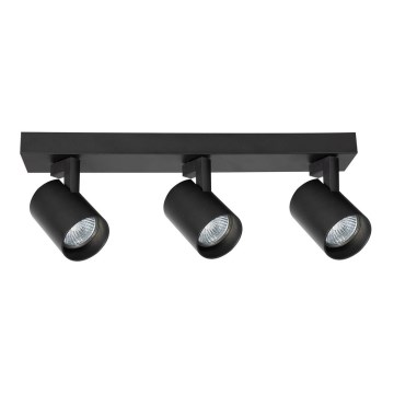 Spotlampe VOLF 3xGU10/10W/230V sort