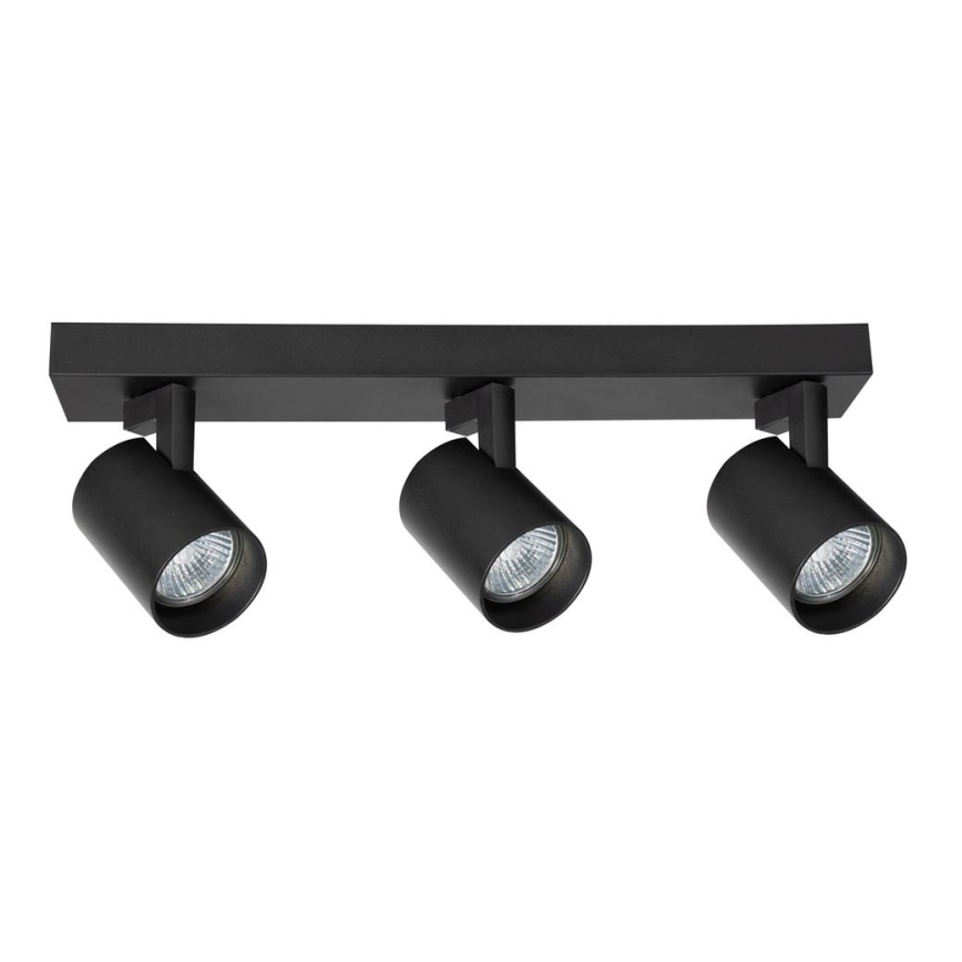 Spotlampe VOLF 3xGU10/10W/230V sort